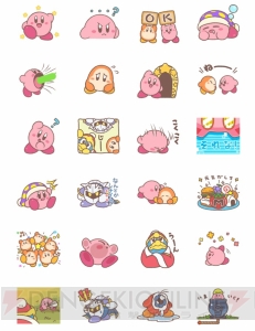 『星のカービィ』の動くLINEスタンプが配信開始。ぽよぽよ動くカービィはかわいさ抜群