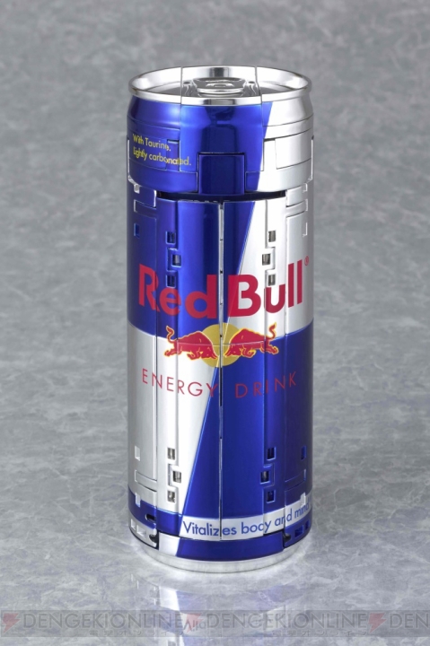 『レッドブル』の缶が飛行機“レッドブル・エアレース”に変化！ 完成品変形モデルが登場
