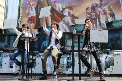 阿部敦 諏訪部順一 鈴木達央が新宿アルタ前をジャック ガンスト3 稼働イベントをレポート 電撃アーケードweb