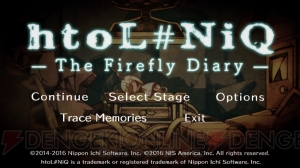 Steam版『htoL＃NiQ（ホタルノニッキ）』が配信中。5月26日まで10％オフで買える