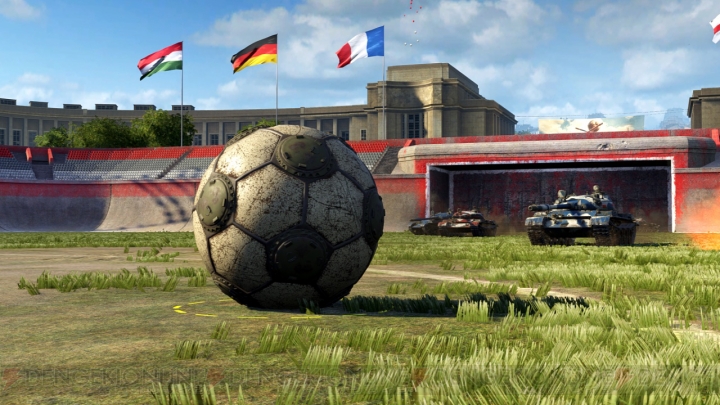 ターボチャージャーで戦車が宙を舞う!? 『WoT』でサッカーイベント“Tank Football2016”開催