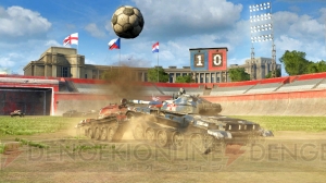 ターボチャージャーで戦車が宙を舞う!? 『WoT』でサッカーイベント“Tank Football2016”開催