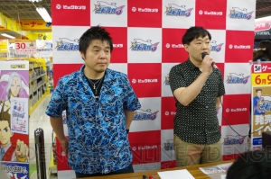 『逆転裁判6』江城さんと山崎さんのサイン＆握手会が開催。シリーズ集大成のゲーム内容に自信アリ