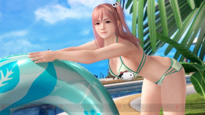 『DOAX3』のりまき水着は作中屈指の露出度。フリルがかわいらしいポップコーンなどの新作水着4種が登場