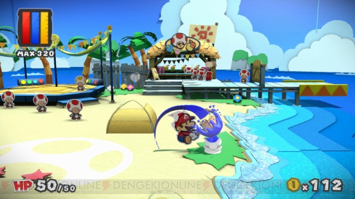 『ペーパーマリオ』シリーズ最新作Wii U用ソフト『ペーパーマリオ カラースプラッシュ』が2016年に発売