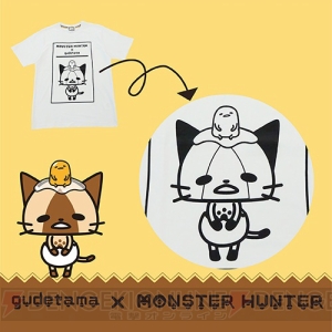 『モンハン』×『ぐでたま』コラボTシャツがしまむらで発売。アイルーとぐでたまが描かれたイラストを使用