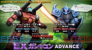 『ガンダムオンライン』にガンキャノン（カイ・シデン機）とグフ（ランバ・ラル機）が登場！