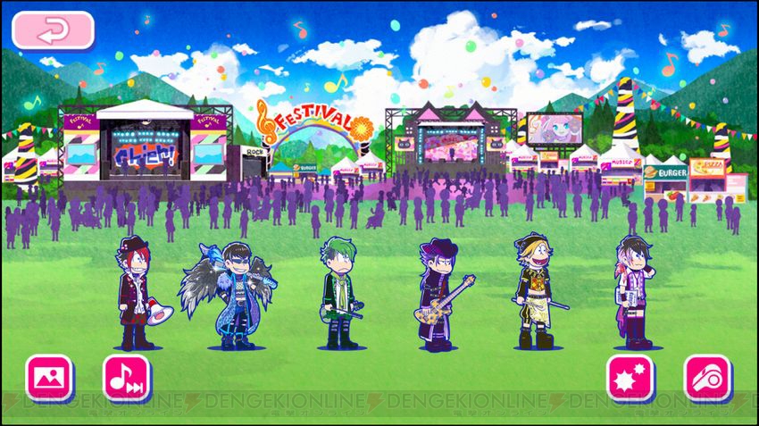 V系バンド松がイカす。『おそ松さんのへそくりウォーズ』フジオロック