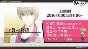 『夢色キャスト』×『アイ★チュウ』のコラボが決定！ CD第2弾は10月に発売