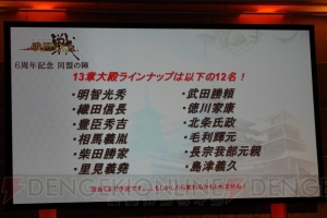 次に覇を持つのは明智光秀！ 『戦国IXA』6周年イベントで今後の展開やイベント情報が明らかに