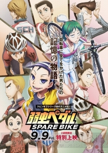 『弱虫ペダル SPARE BIKE』東堂編の場面カットと設定画が公開。柿原徹也さんのコメントも掲載