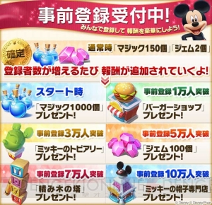 『ディズニー マジックキングダムズ』事前登録開始。ギフトカードが当たるアンケートも