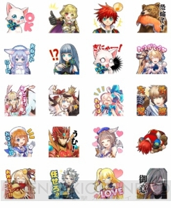 『白猫プロジェクト』LINEスタンプ配信中。人気キャラクターの名言が満載にゃ