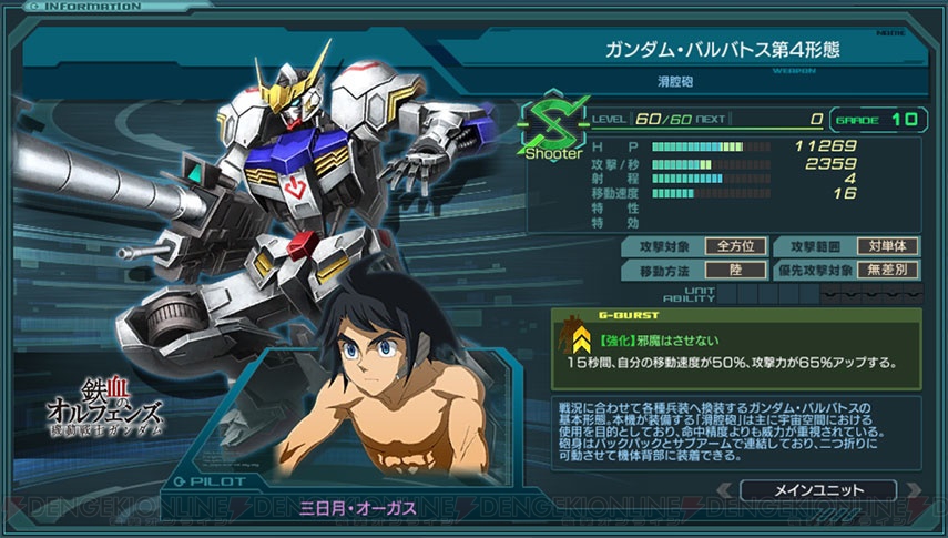 ガンジオ ガンダム バルバトス第4形態がもらえるキャンペーン開催 新システムの導入も 電撃オンライン ガンジオ ガンダム バルバトス第4形態がもらえるキャンペーン開催 新システムの導入も 電撃オンライン