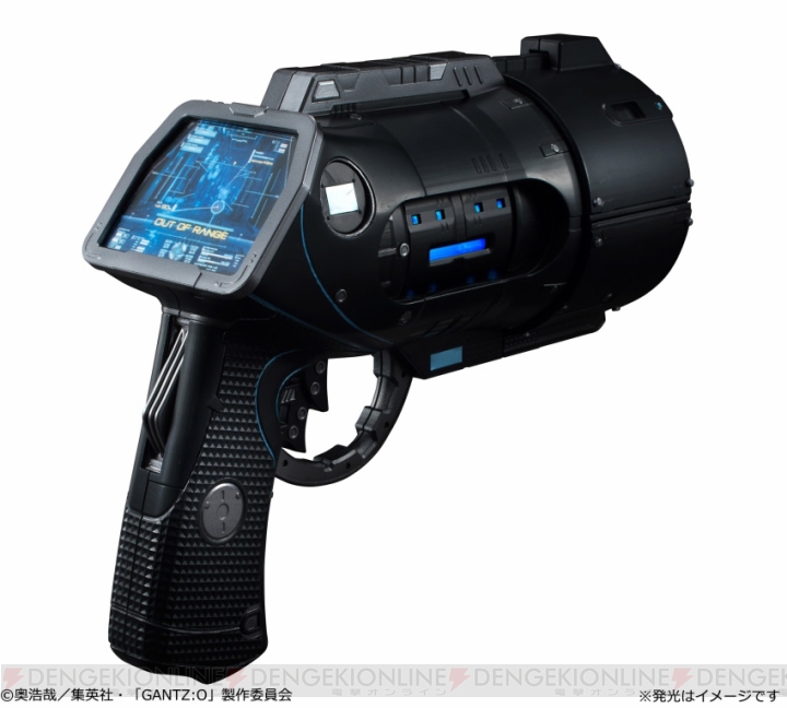 GANTZ：O』の武器・Xガンが1/1スケールで登場。トリガーを引くと銃身が