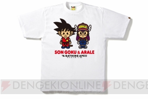 『ドラゴンボール』×『アラレちゃん』×“A BATHING APE”のコラボTシャツが登場