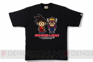 『ドラゴンボール』×『アラレちゃん』×“A BATHING APE”のコラボTシャツが登場