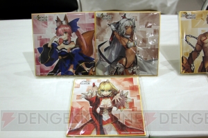 明日から開幕する“『Fate/EXTELLA』MUSEUM”の模様をお届け。グッズの写真も掲載