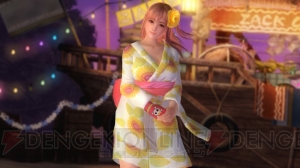 『DOA5 LR』ハッピー浴衣コスチューム登場。衝撃を受けると襟元や裾が大胆にはだける