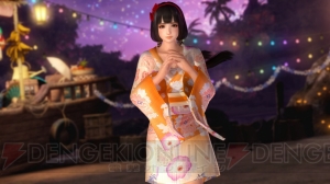 『DOA5 LR』ハッピー浴衣コスチューム登場。衝撃を受けると襟元や裾が大胆にはだける