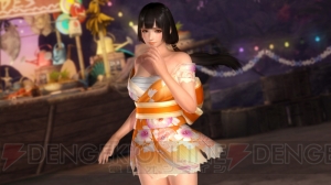 『DOA5 LR』ハッピー浴衣コスチューム登場。衝撃を受けると襟元や裾が大胆にはだける