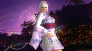 『DOA5 LR』ハッピー浴衣コスチューム登場。衝撃を受けると襟元や裾が大胆にはだける