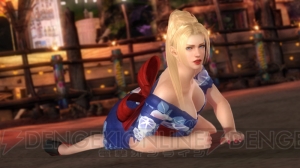 『DOA5 LR』ハッピー浴衣コスチューム登場。衝撃を受けると襟元や裾が大胆にはだける