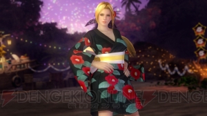 『DOA5 LR』ハッピー浴衣コスチューム登場。衝撃を受けると襟元や裾が大胆にはだける