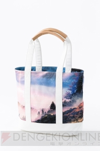 『君の名は。』東京と糸守の風景が1面ずつプリントされたコラボ傘が登場。組紐は三葉の髪飾りをイメージ