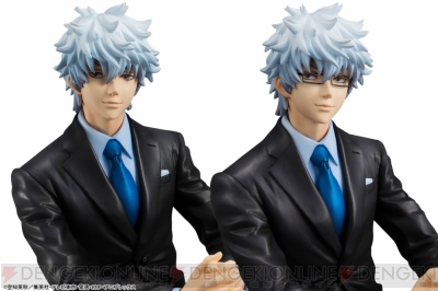 銀魂』黒スーツ姿の銀さんフィギュア登場。付属の黒縁メガネが大人の魅力＆デキる男のオーラを演出 - 電撃オンライン