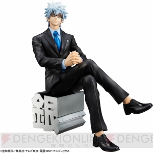 『銀魂』黒スーツ姿の銀さんフィギュア登場。付属の黒縁メガネが大人の魅力＆デキる男のオーラを演出