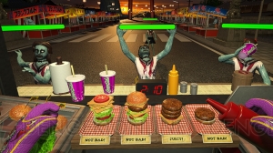 VRゲーム『Dead Hungry』が12月6日配信。ゾンビにデリシャスなバーガーを食わせて人間に戻せ