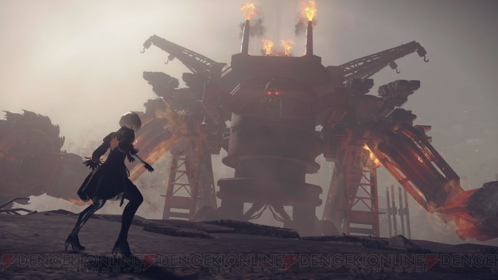 『NieR：Automata』体験版は12月22日配信。2Bは人類の遺した工場廃墟へと進攻する