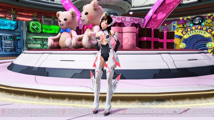 『PSO2』ロビーがバレンタイン仕様に。RINAたちがショップエリアに再登場