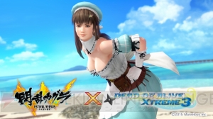 『DOAX3』に『閃乱カグラ』の制服や私服を模した水着が破壊機能付つきで登場