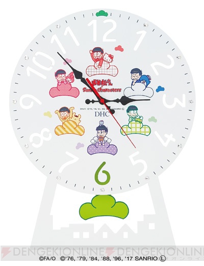 おそ松さん×サンリオの限定コラボグッズがもらえるDHCのキャンペーン開催。掛け時計やボトルカバーなど