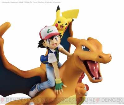 ポケットモンスター』サトシ＆ピカチュウを乗せたリザードンのフィギュアが登場 - 電撃オンライン