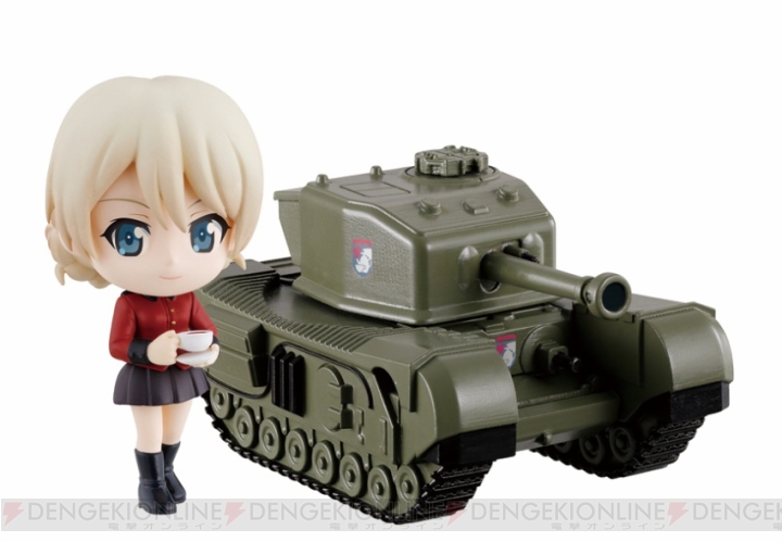 『ガルパン』各校の隊長たちの“ちびきゅんキャラ”と愛用戦車がセットに。 『一番くじプレミアム』が3月発売