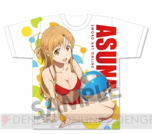 『劇場版 SAO』水着姿の明日奈、直葉が描かれたフルグラフィックTシャツなど予約受付中