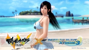 『DOAX3』×『閃乱カグラ』コラボ水着第2弾配信開始。へそだしルックのポリス風水着マンボウも再登場