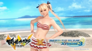 『DOAX3』×『閃乱カグラ』コラボ水着第2弾配信開始。へそだしルックのポリス風水着マンボウも再登場