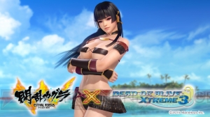 『DOAX3』×『閃乱カグラ』コラボ水着第2弾配信開始。へそだしルックのポリス風水着マンボウも再登場