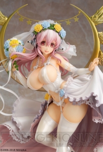 すーぱーそに子のウェディングドレス姿がフィギュア化。18金製結婚指輪が付属する特装版も登場