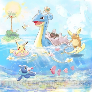 常夏をテーマにポケモンたちがリゾート気分を満喫。うきわぬいぐるみやアイスポーチが当たる『一番くじ』が登場