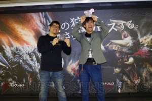 『MHXX』発売を200人のファンと開発と井上さんらがお祝い！ ALOOKとのコラボでは6モンスターのメガネが発売