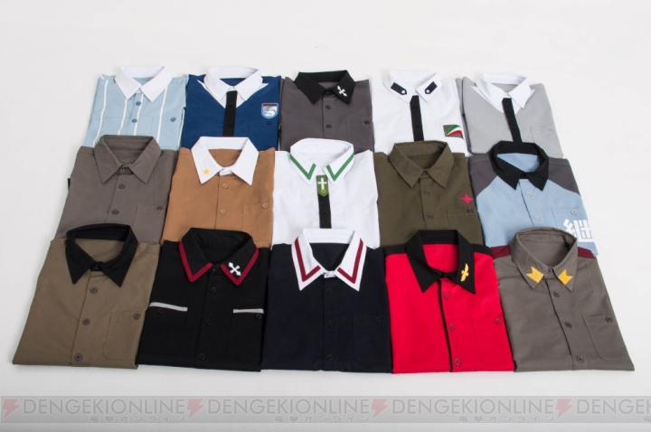 『ガルパン』パンツァージャケット＆制服をモチーフとした15種類の半袖シャツが予約受付中