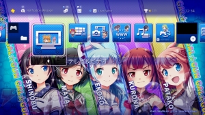 『ぎゃる☆がん だぶるぴーす』PS4/PS Vita用テーマ配信。女の子を随所に配置したデザインに