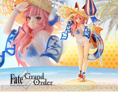 Fgo 水着姿の玉藻の前が立体化 麦わら帽子の造形など細かい部分まで忠実に再現 電撃オンライン