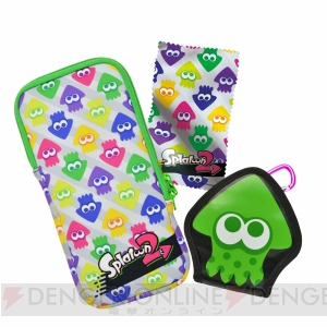 『スプラトゥーン2』イカがデザインされたハードポーチとアクセサリーセットがソフトと同日に発売