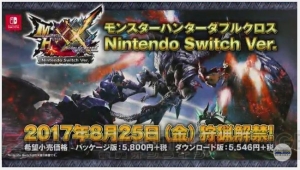 スイッチ版『MHXX』は8月25日発売。本体同梱版やセーブデータの相互移行、3DSとのマルチプレイが判明